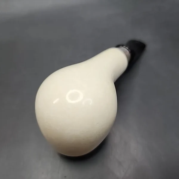 MBSD Meerschaum Spigot Silver Cap Apple Block Meerschaum Pipe - Image 9
