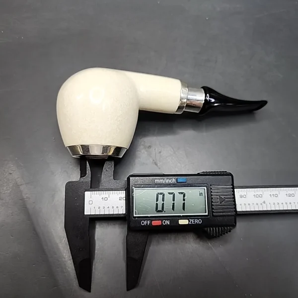 MBSD Meerschaum Spigot Silver Cap Apple Block Meerschaum Pipe - Image 11
