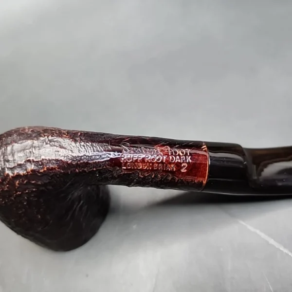 Sasieni 4Dot Ruff-Root Dark Bent Dublin Estate Briar Pipe, English Estates - Image 7