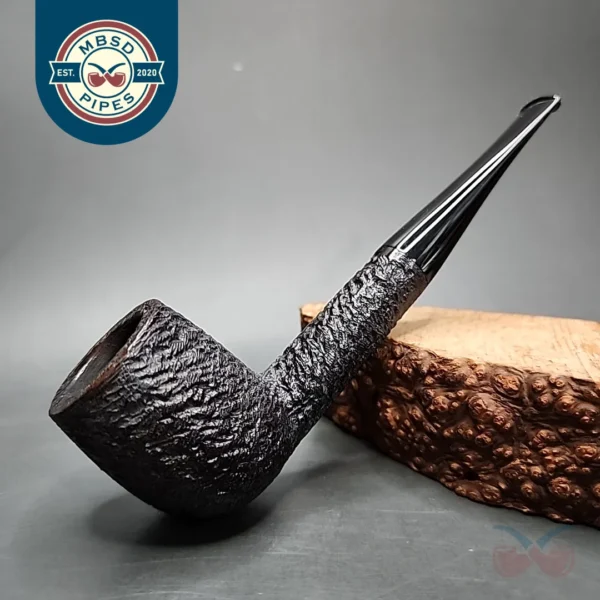Sasieni Old England 55 Rusticated Billiard Estate Briar Pipe, English Estates
