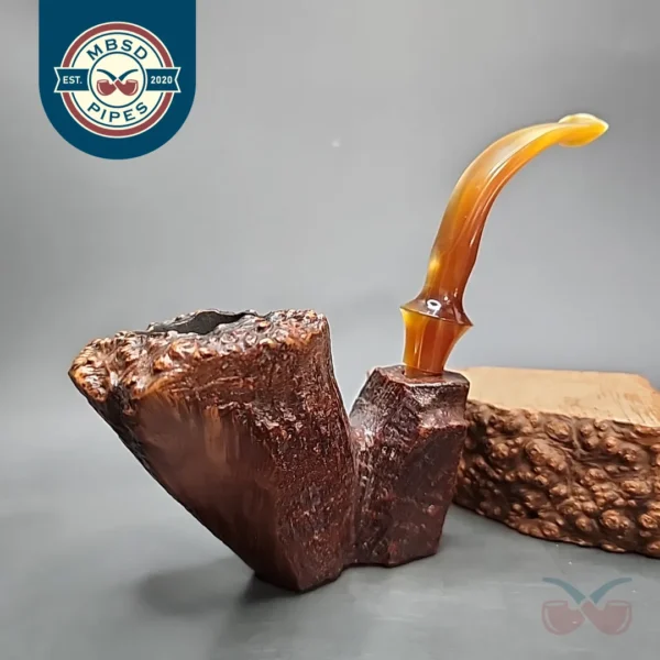 Ben Wade Danish Pride Partially Sandblasted Freehand Estate Briar Pipe, Danish Estates
