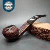Sasieni Four Dot Grosvenor Patent, Rusticated Bulldog Estate Briar Pipe, English Estates