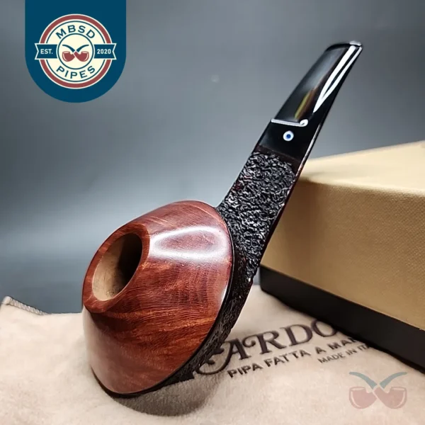Ardor Urano Big 2021 Partially Rusticated Bulldog Estate Briar Pipe, Italian Estates [SOLD]