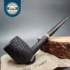 Pipe Tristan Sandblasted Billiard, Handmade Briar Pipe, New [SOLD]