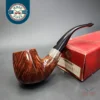 BBB Turnberry 304 Smooth Bent Billiard w/ Silver Estate Briar Pipe, Unsmoked