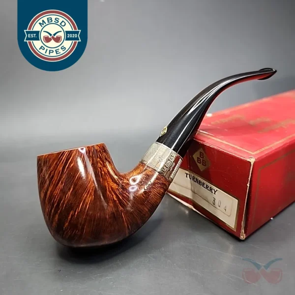 BBB Turnberry 304 Smooth Bent Billiard Estate Briar Pipe, Unsmoked [SOLD]