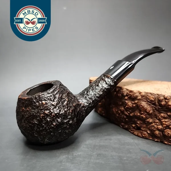 Astleys Rusticated Banker Estate Briar Pipe, English Estates