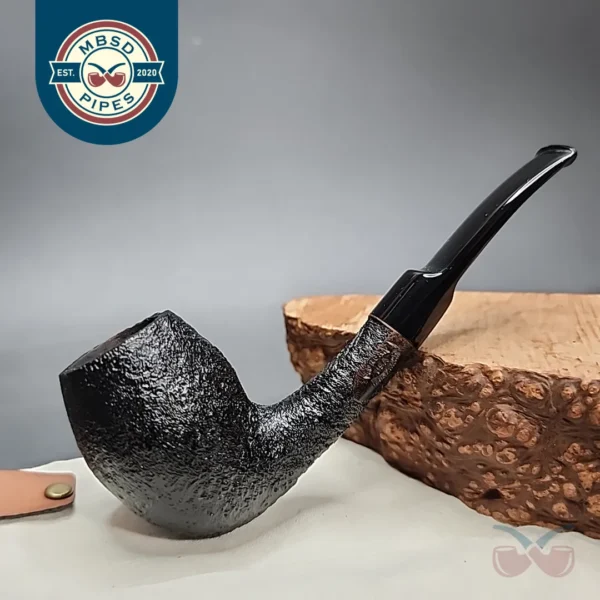 Morgan Workshop Sandblasted Bent Egg Briar Pipe, New