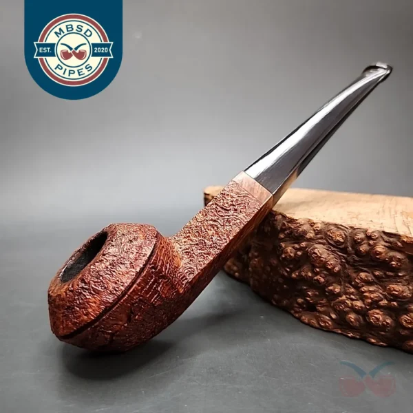 Talbert Pipes Ligne Bretagne Sandblasted Straight Bulldog Estate Briar Pipe, American Estates [SOLD]