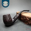 Barlings Make Ye Olde Wood Fossil 225 L TVF Sandblasted Bent Billiard Estate Briar Pipe, English Estates
