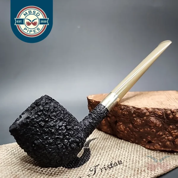 Pipe Tristan Rusticated Apple Handmade Briar Pipe, New