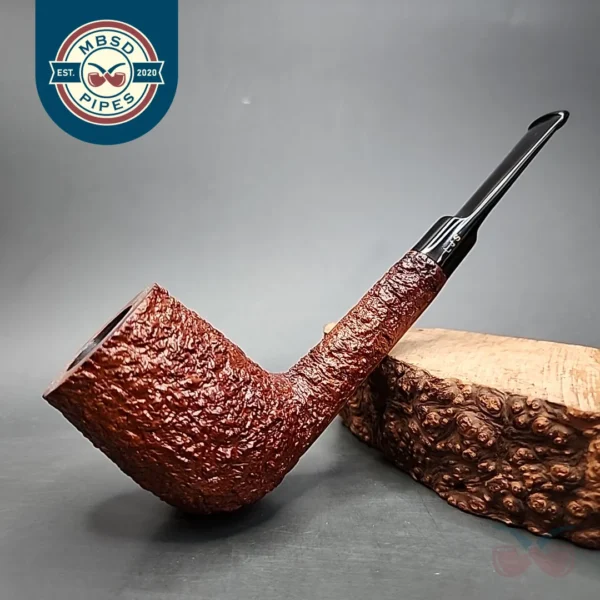 Ferndown Antique Bark 3 Star Lumberman Estate Briar Pipe, English Estates