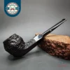 Castello Sea Rock Briar 56F Rusticated Bulldog Estate Briar Pipe, Italian Estates