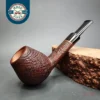 AJ Pipes Sandblasted Straight Brandy Handmade Briar Pipe, New