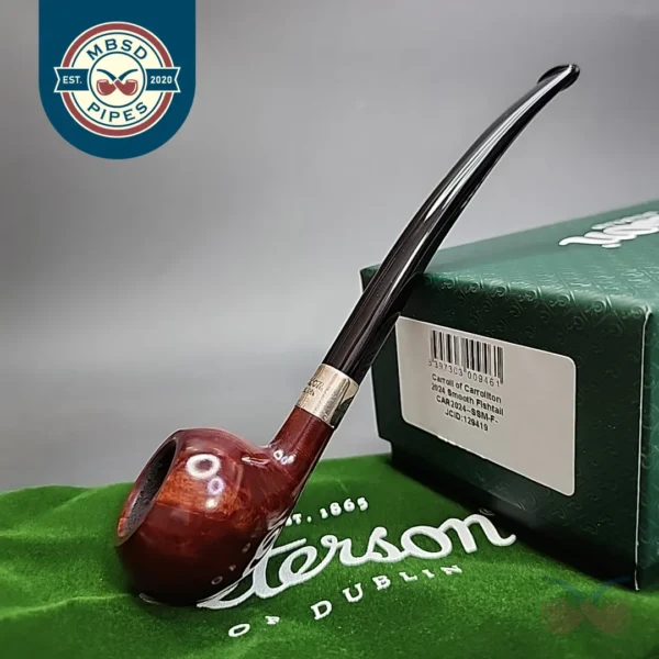 Peterson Carroll of Carrollton 157/248 2024 Smooth Tomato Briar Pipe, New