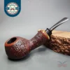 S. Senatorov Sandblasted Squat Brandy Estate Briar Pipe, Latvian Estates