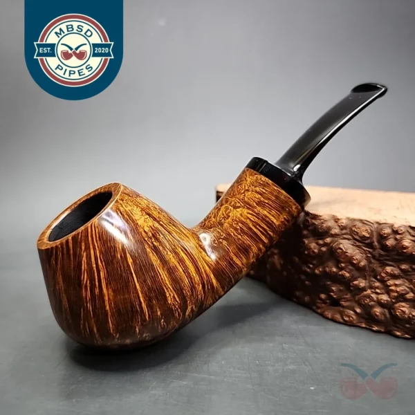 2015 Scott Klein Handcrafted Smooth Bent Brandy Estate Briar Pipe, Unsmoked [SOLD]