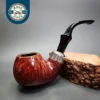 Peterson System Standard 302 Smooth Bent Apple Estate Briar Pipe, Fishtail, Irish Estates