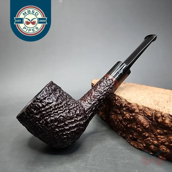 Charatan's Make 48X Sandblasted Straight Pot Estate Briar Pipe, English Estates