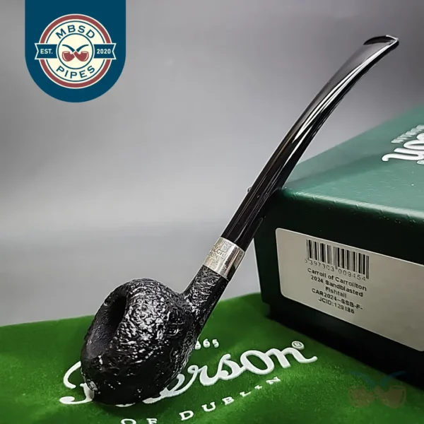 Peterson Carroll of Carrollton 2024 175/248 Sandblasted Demiwarden Tomato Briar Pipe, New