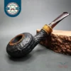 Il Duca Barone DDD Sandblasted Squat Tomato Estate Briar Pipe, Italian Estates