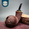 Scott Klein Sandblasted Tomato Estate Briar Pipe, Unsmoked