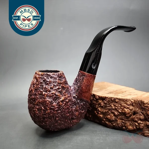 GBD Giant Rusticated Bent Egg Estate Briar Pipe, English Estates