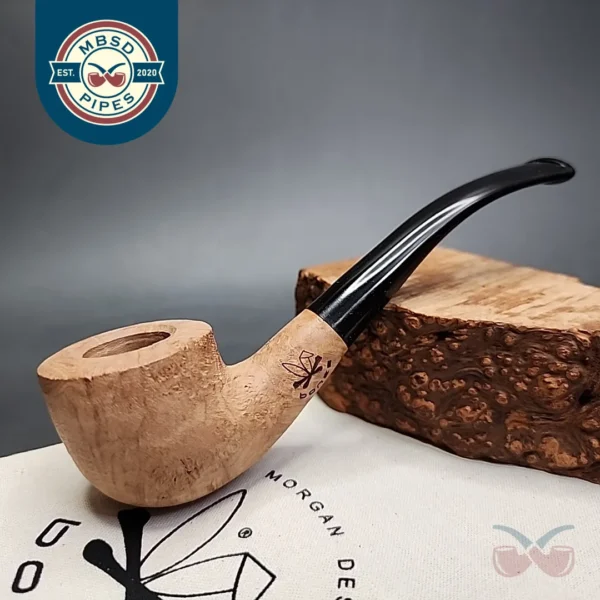 Morgan Bones Bent Pot Briar Pipe, New