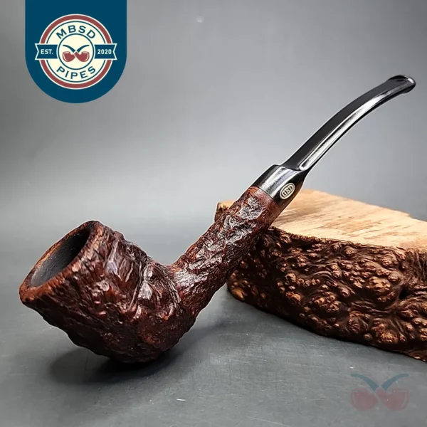 GBD Sierra 1350 Rusticated Cutty Bent Estate Briar Pipe, French Estates
