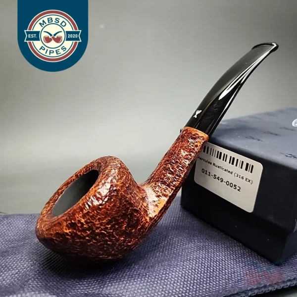 Savinelli Hercules 316 EX Rusticated Bent Pot Briar Pipe, New