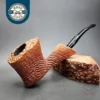 Sasieni Four Dot Sandblasted Freehand Estate Briar Pipe, English Estates