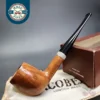 Jacobean Natural by Les Wood Smooth Straight Billiard Estate Briar Pipe, Unsmoked