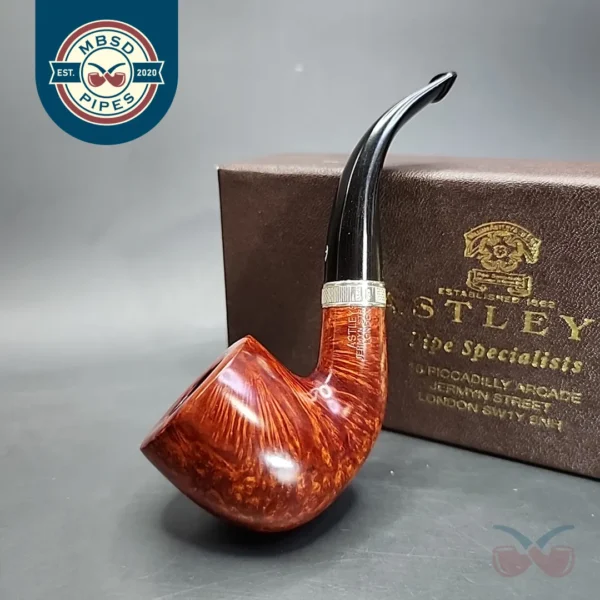 Astleys by Les Wood, Smooth Bent Billiard Estate Briar Pipe, Unsmoked [SOLD]