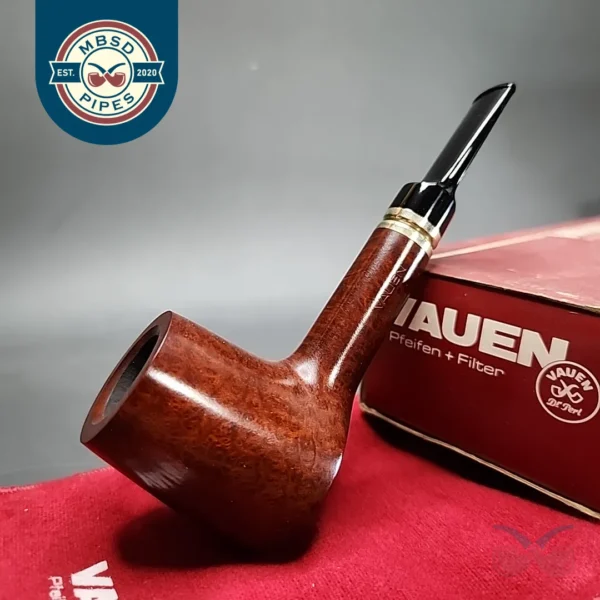 Vauen 3783 Smooth Volcano Estate Briar Pipe, Unsmoked, 9mm