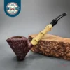 Adam Davidson Sandblasted Pickaxe Handmade Estate Briar Pipe, American Estates [SOLD]