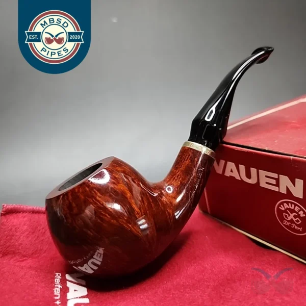 Vauen 6842 Smooth Bent Apple Estate Briar Pipe, Unsmoked, 9mm [SOLD]