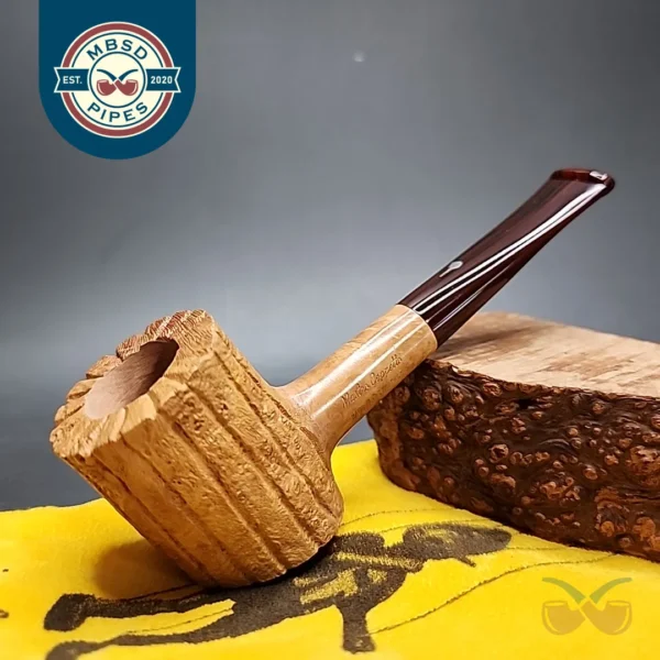 Mastro Geppetto Rusticated Cherrywood, Estate Briar Pipe Unsmoked