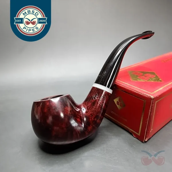BBB Filter Deluxe 398 Smooth Bent Apple Estate Briar Pipe
