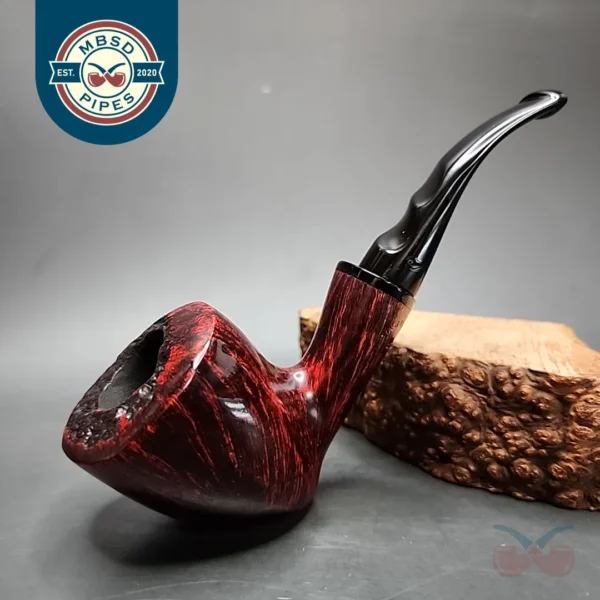 Nording Grade B Freehand Cherrywood Sitter Estate Briar Pipe, Danish Estates