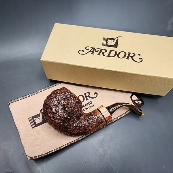 Ardor Urano 2021 Rusticated Cannonball Estate Briar Pipe, Unsmoked [SOLD] - Image 3