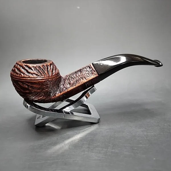 Sasieni Four Dot Grosvenor Patent, Rusticated Bulldog Estate Briar Pipe, English Estates - Image 3