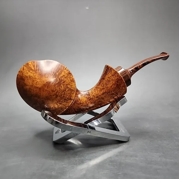 Sam Cui Smooth Blowfish Handmade Estate Briar Pipe, Chinese Estates [SOLD] - Image 3
