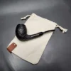 Chris Morgan Workshop Sandblasted Bent Egg Handmade Briar Pipe, New - Image 3
