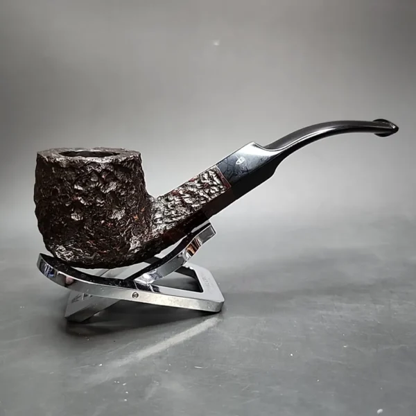 Astleys Rusticated Bent Pot Estate Briar Pipe, English Estates - Image 3