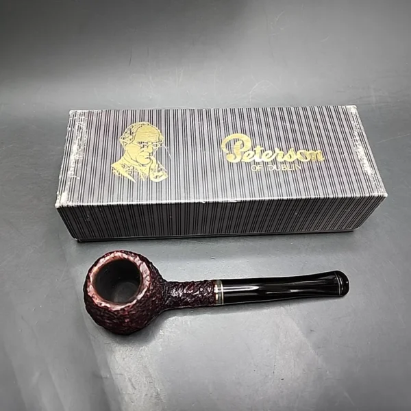 Peterson Emerald 406 Rusticated Prince Estate Briar Pipe, Irish Estates - Image 3