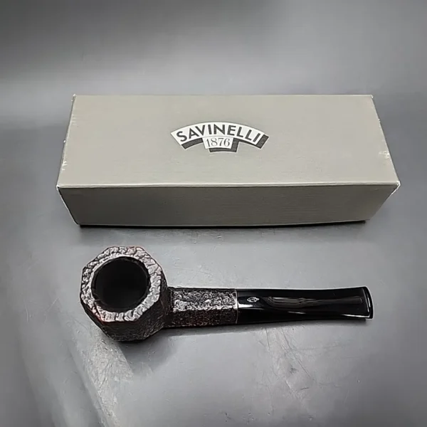 Savinelli Octavia R 3 Rusticated Panel Estate Briar Pipe, Italian Estates - Image 3
