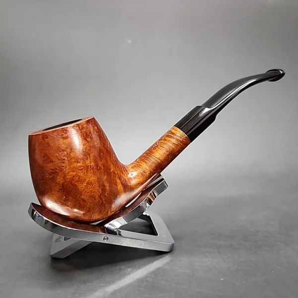 Barontini Amaretto 702 Smooth Bent Brandy Estate Briar Pipe, Italian Estates - Image 3