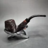 Barlings Make Ye Olde Wood Fossil 225 L TVF Sandblasted Bent Billiard Estate Briar Pipe, English Estates - Image 3