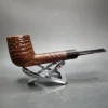 Sasieni Windsor 55s Sandblasted Saddle Billiard Estate Briar Pipe, English Estates - Image 3