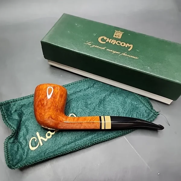 Chacom Hexagone 859 Sandblasted Bent Dublin Estate Briar Pipe, Unsmoked [SOLD] - Image 3